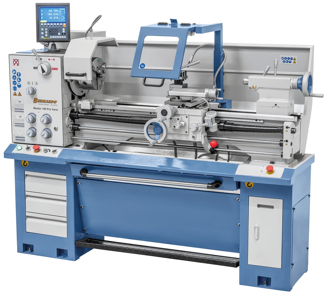 Univerzálny sústruh Master 180 Pro Vario s 3-osým digitálnym odmeriavaním ES-12 V