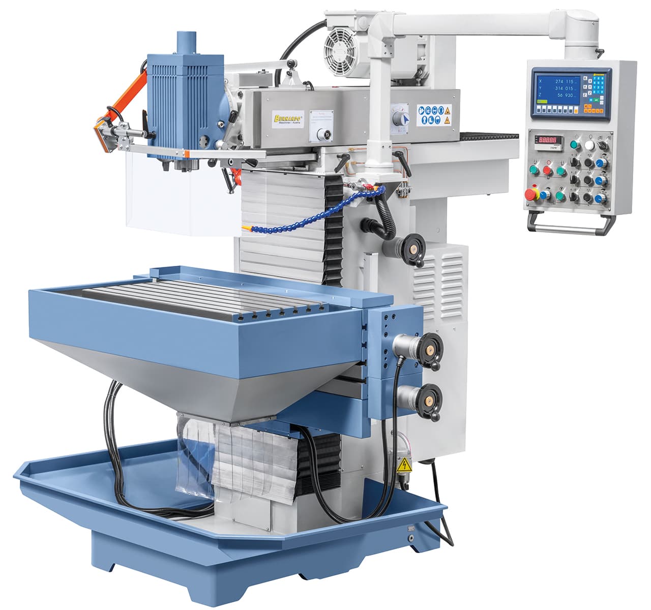 Univerzálna frézka WFM 850 Servo vrátane 3-osového digitálneho odmeriavania ES-12 H