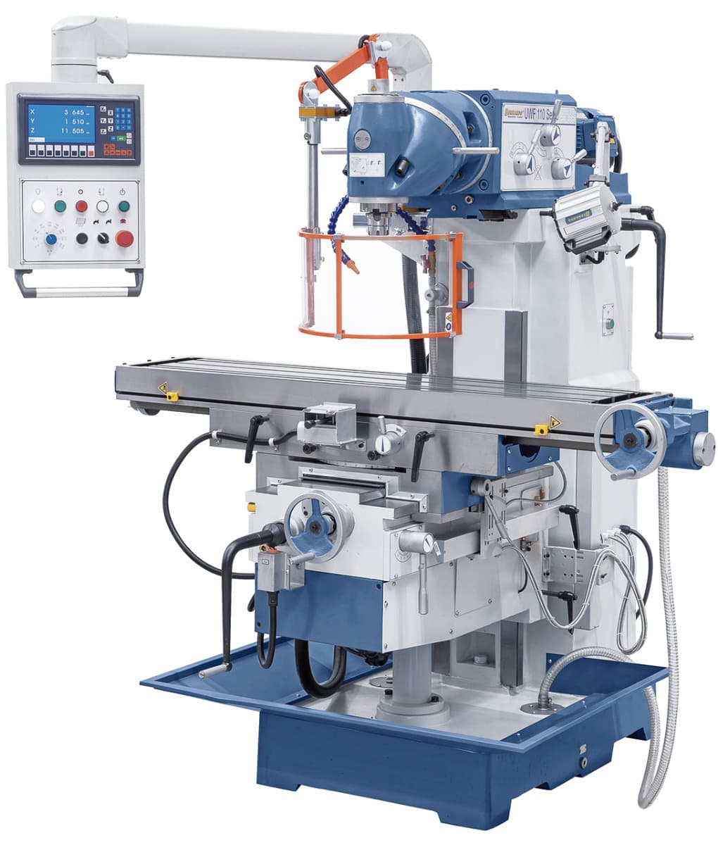 Univerzálna frézka UWF 110 Servo - 1000 vrátane 3-osového digitálneho odmeriavania ES-12 H
